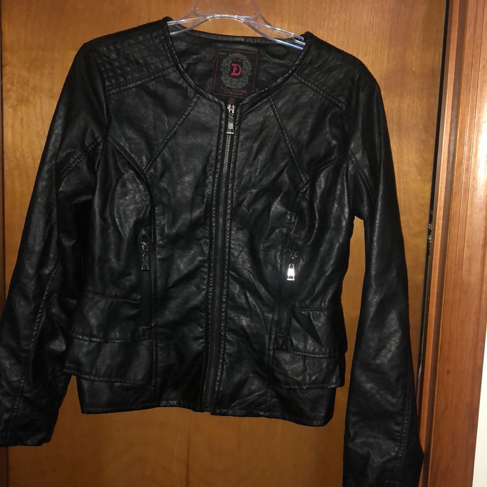 Faux Leather Moto Jacket